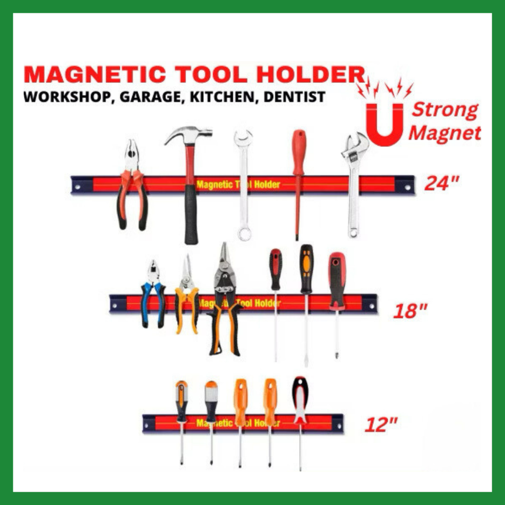 ZPLUS ผู้ถือเครื่องมือแม่เหล็กแขวนแถบแม่เหล็กบาร์ Organizer มีดครัว Gantung Alat Pisau Lekat