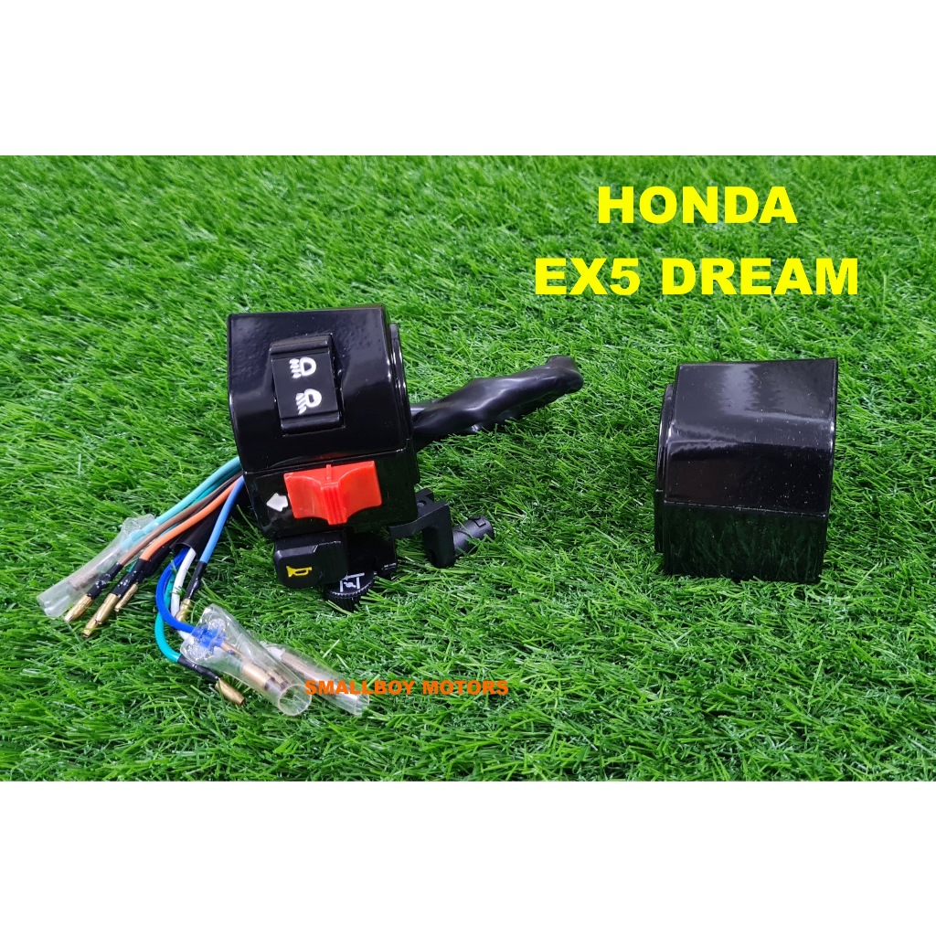 HONDA EX5 DREAM ซ้ายขวา HANDLE SWITCH COVER EMPTY KIRI KANAN LH RH ชุดเต็ม EX5DREAM EXDREAM