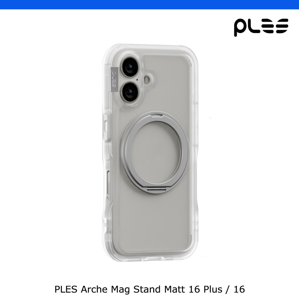 PLES Arche Matt Mag Stand Case สําหรับ iPhone 16 Plus/16