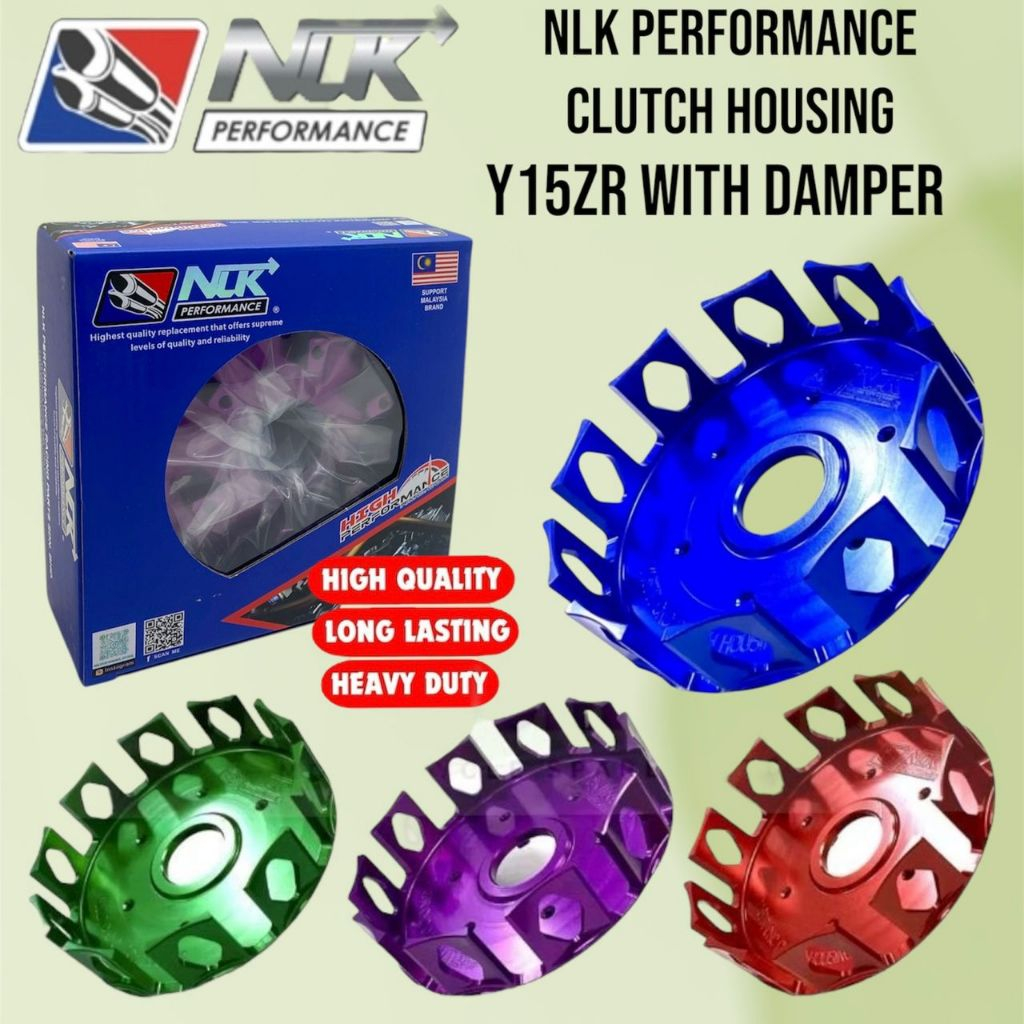NLK CLUTCH HOUSING CNC 200GM & CLUTCH DAMPER Y15ZR NLK PERFORMANCE