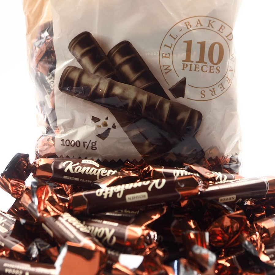 KONAFETTO ROSHEN COCOA NERO CRISPY WAFERS & CREAM ( 250G )