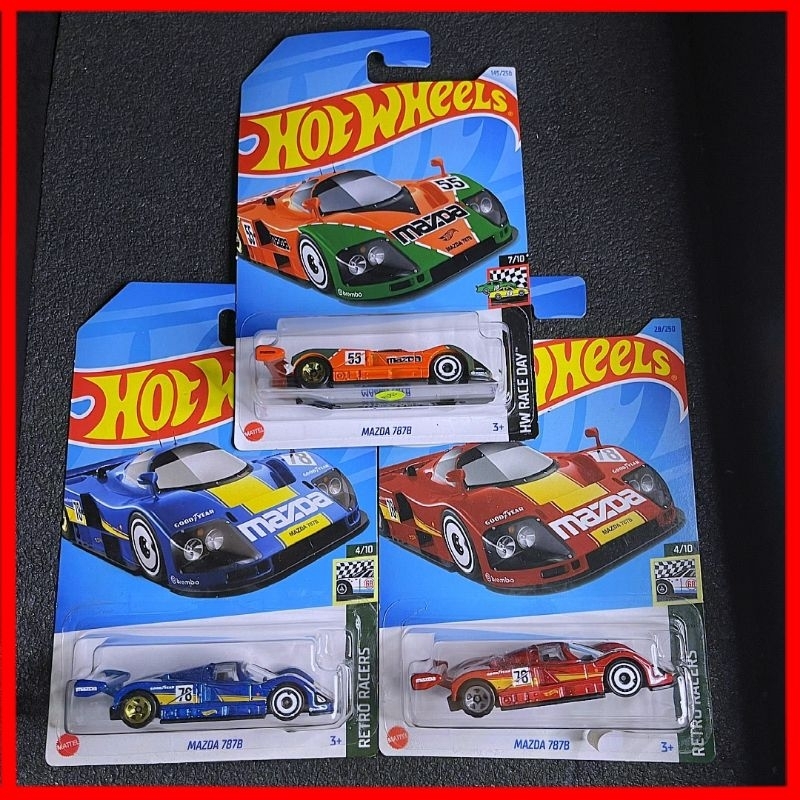 Hotwheels Mazda 787B 2024 Le Mans Legend สีส้มรุ่น HW Race Day Collections Series Mazda JDM Hotwheel