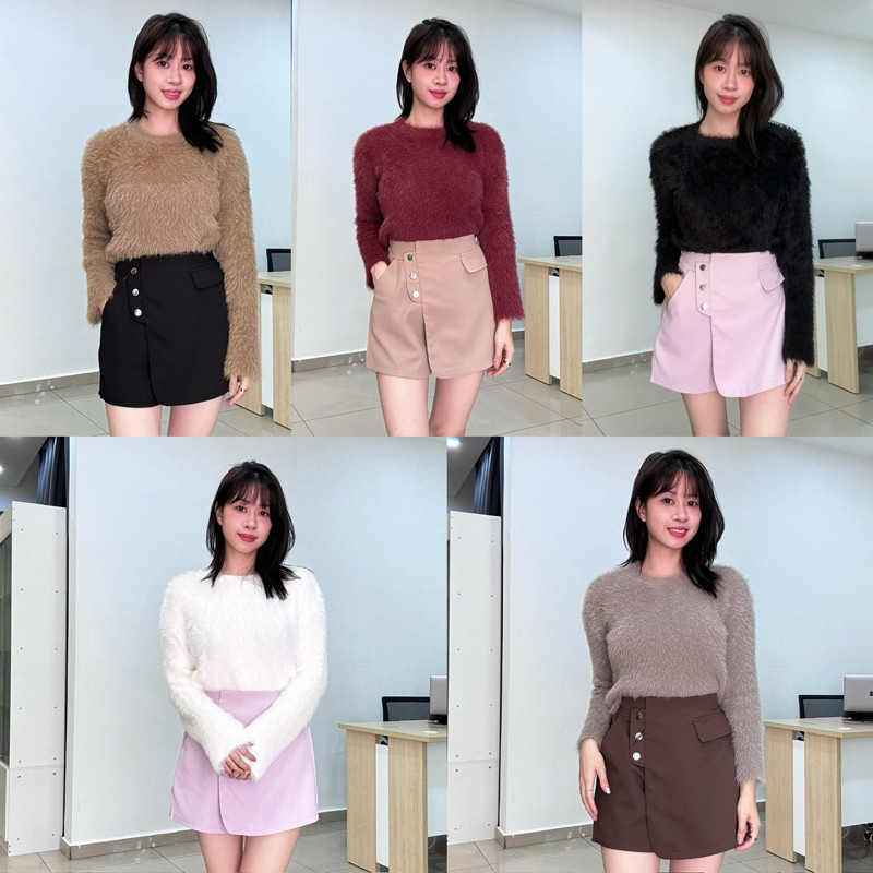 ((ขนาดใหญ่) Celebrity Fur Top รหัส 1103 Kyffashion