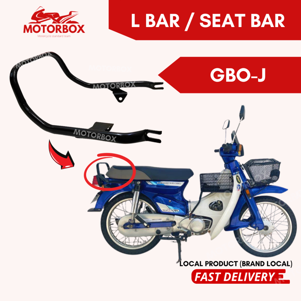GBO-J L BAR - GBOJ GBO J FIRST MODEL HANDLE SEAT BAR SPOILER L-BAR REAR TEMPAT DUDUK BESI BELAKANG C