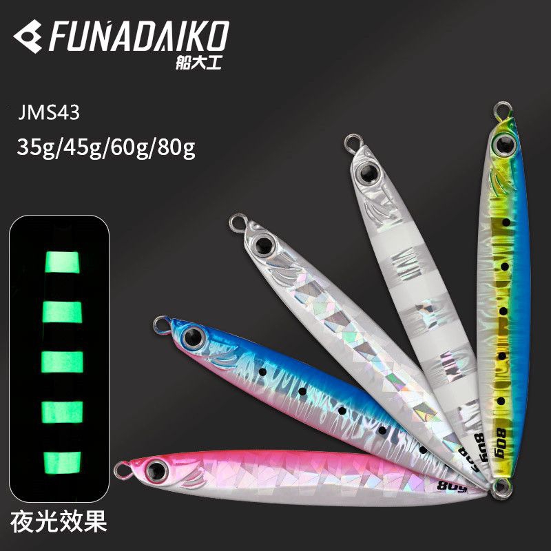 Jigman JMS43 รุ่น Coltsiper Jig 60g, 80g, 100g & 120g สําหรับ Light Jig/Fast Jig