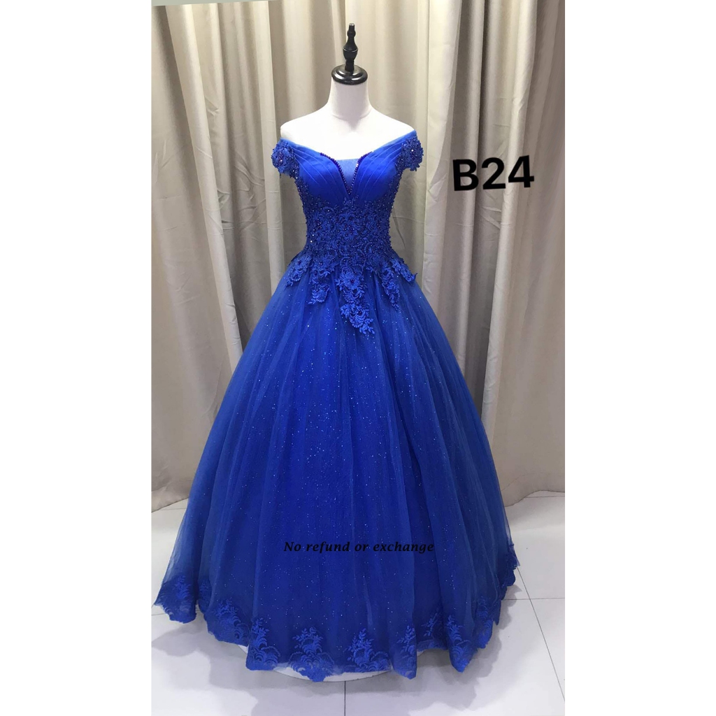 ชุดแต่งงานมือสอง/ Dinner Dress 80% เหมือนใหม่ B24]M~L/Newest News สําหรับขาย 8成新礼