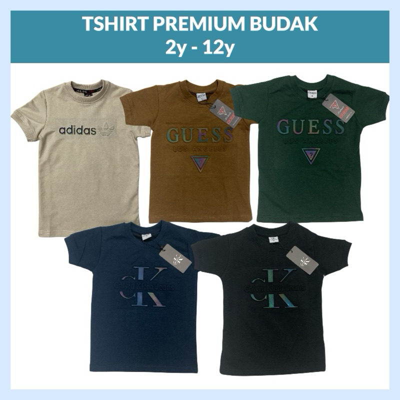 เสื้อยืด Premium Sulam / Timbul 2y-12y