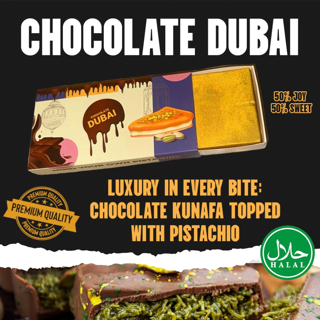 VIRAL PISTACHIO KUNAFA CHOCOLATE 200g