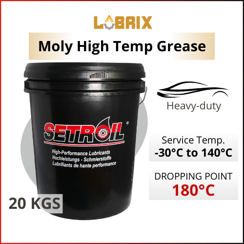 LUBRIX Setroil Moly Grease High Temp Grease 20 KGS Grease Drive Shaft Grease CV Joint Grease Bearing