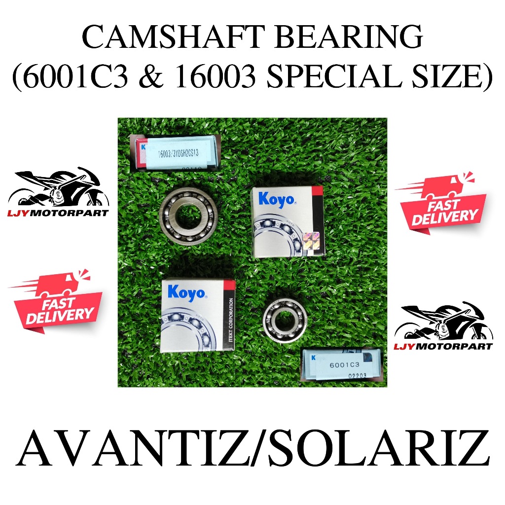 AVANTIZ SOLARIZ HEAD CAMSHAFT BEARING (6001C3 & 16003 ขนาดพิเศษ)