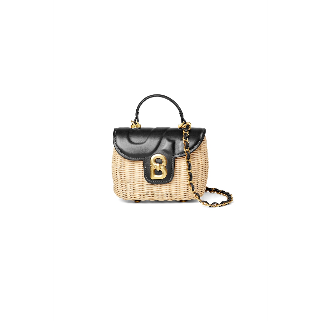 Buttonscarves Alma Rattan Bag Small