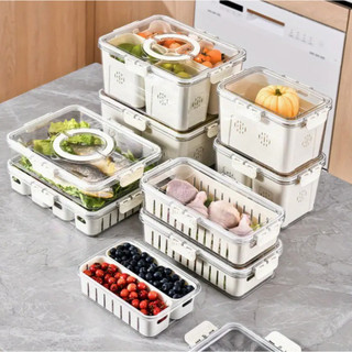 MultiBox Basic Food Grade - 1/2/4/5/6/8/9/12 Compartments Refrigerator Food Snacks Storage Box