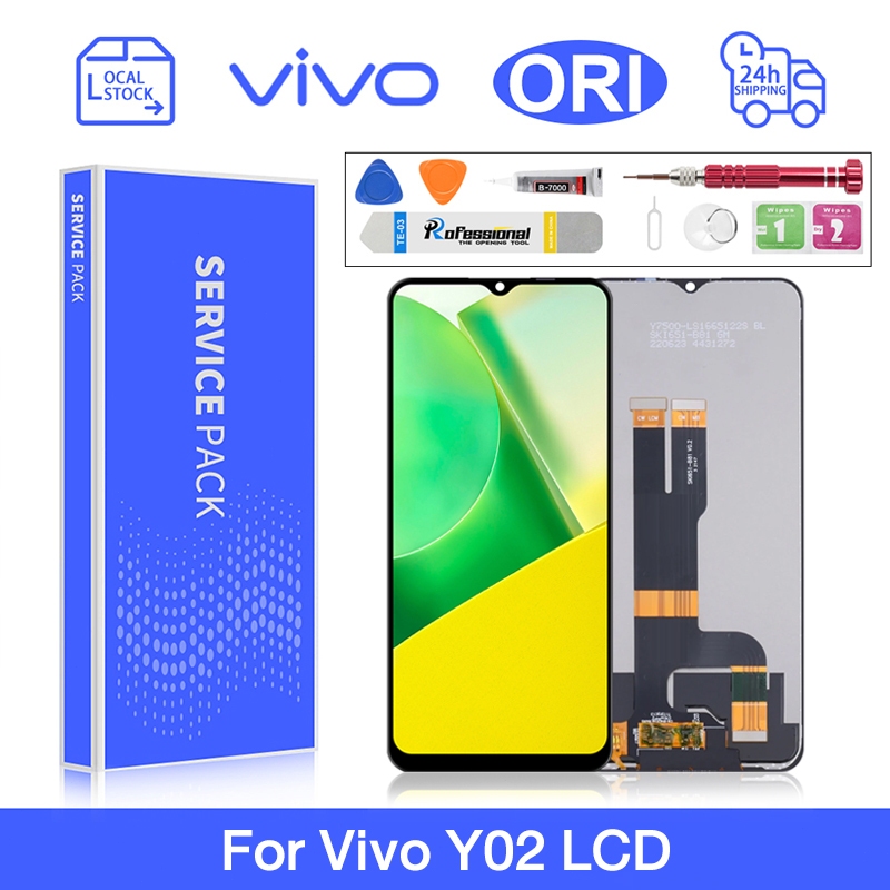 LCD สําหรับ VIVO Y02t / Y02 / Y02A จอแสดงผล LCD + หน้าจอสัมผัส Digitizer Assembly Replacement Part
