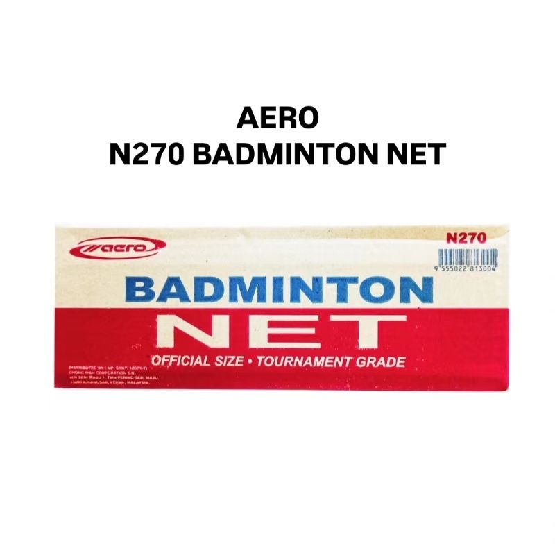 (1BOX) AERO N270 Badminton Net เสื้อผ้าแบดมินตัน X 1BOX