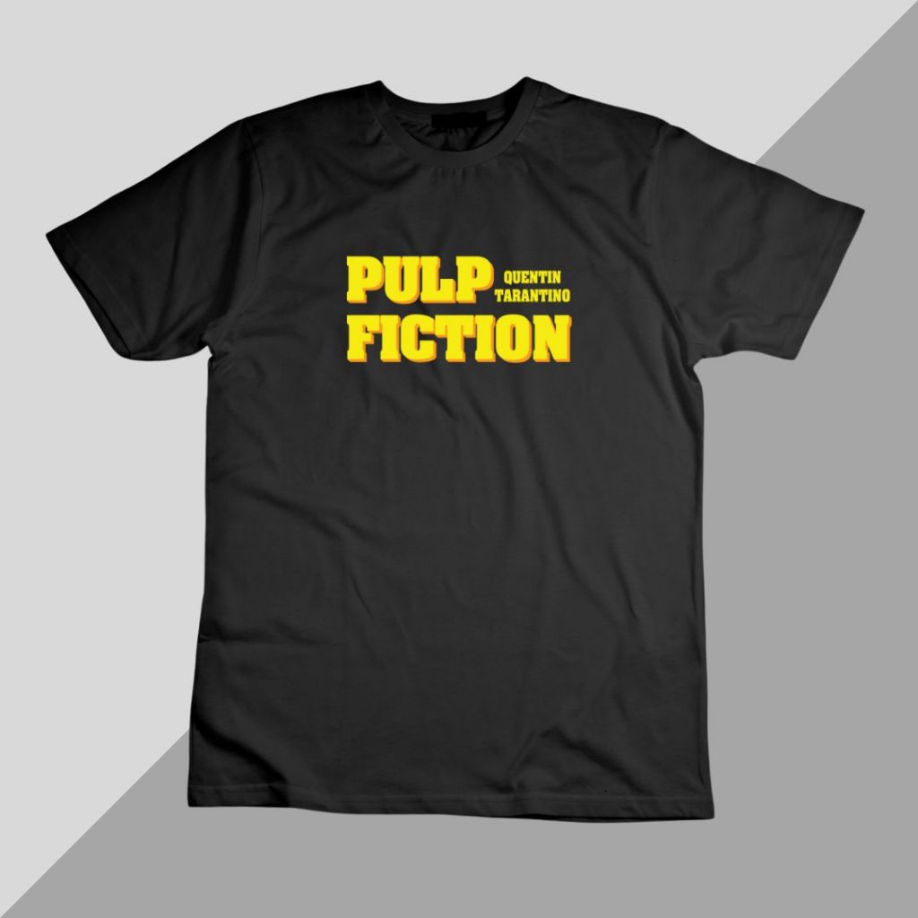 PULP FICTION เสื้อยืดแขนสั้นคอกลม