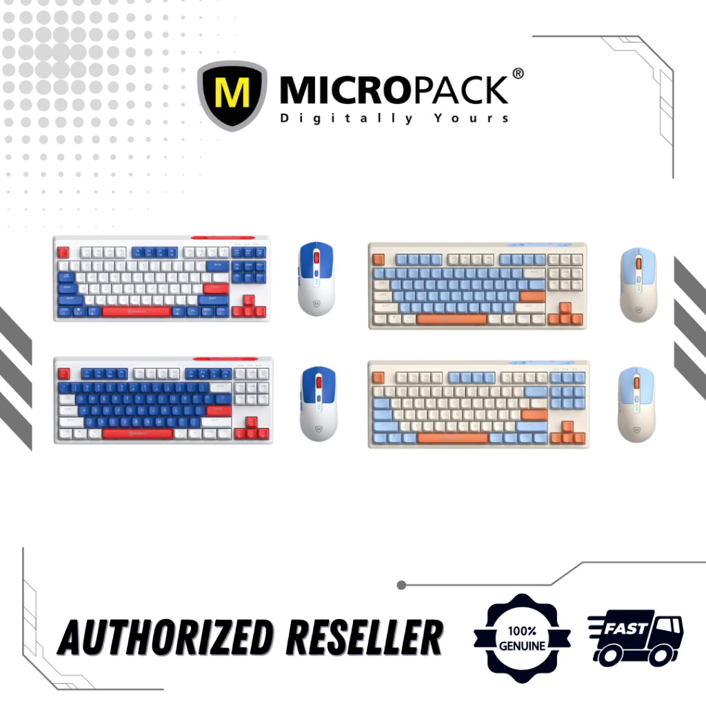 ชุดคีย์บอร์ดและเมาส์ไร้สายเงียบแบบชาร์จ Micropack 2.4G - KM-269W