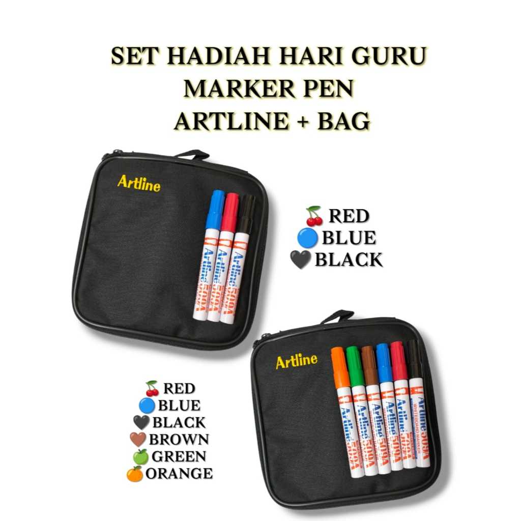 TEACHERS DAY SET ARTLINE BAG + MARKER PEN