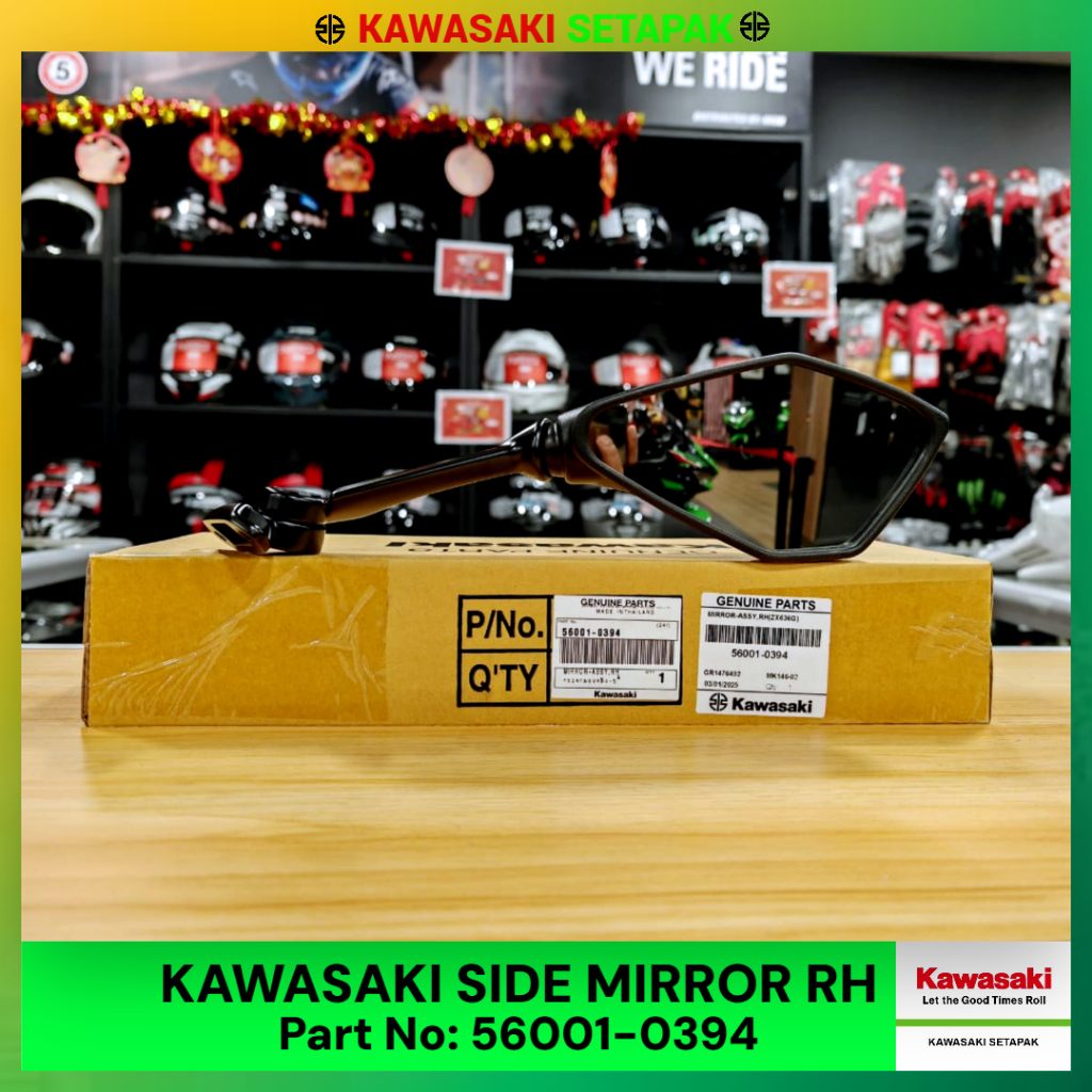 SIDE MIRROR ZX-6R PART NO : 52001-0394