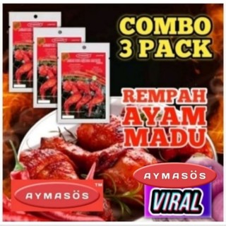 REMPAH AYAM MADU AYMASOS VIRAL T.T BBQ BAKAR AYAM DAGING SEAFOOD AIR FRYER GORENG BAKAR(125g)