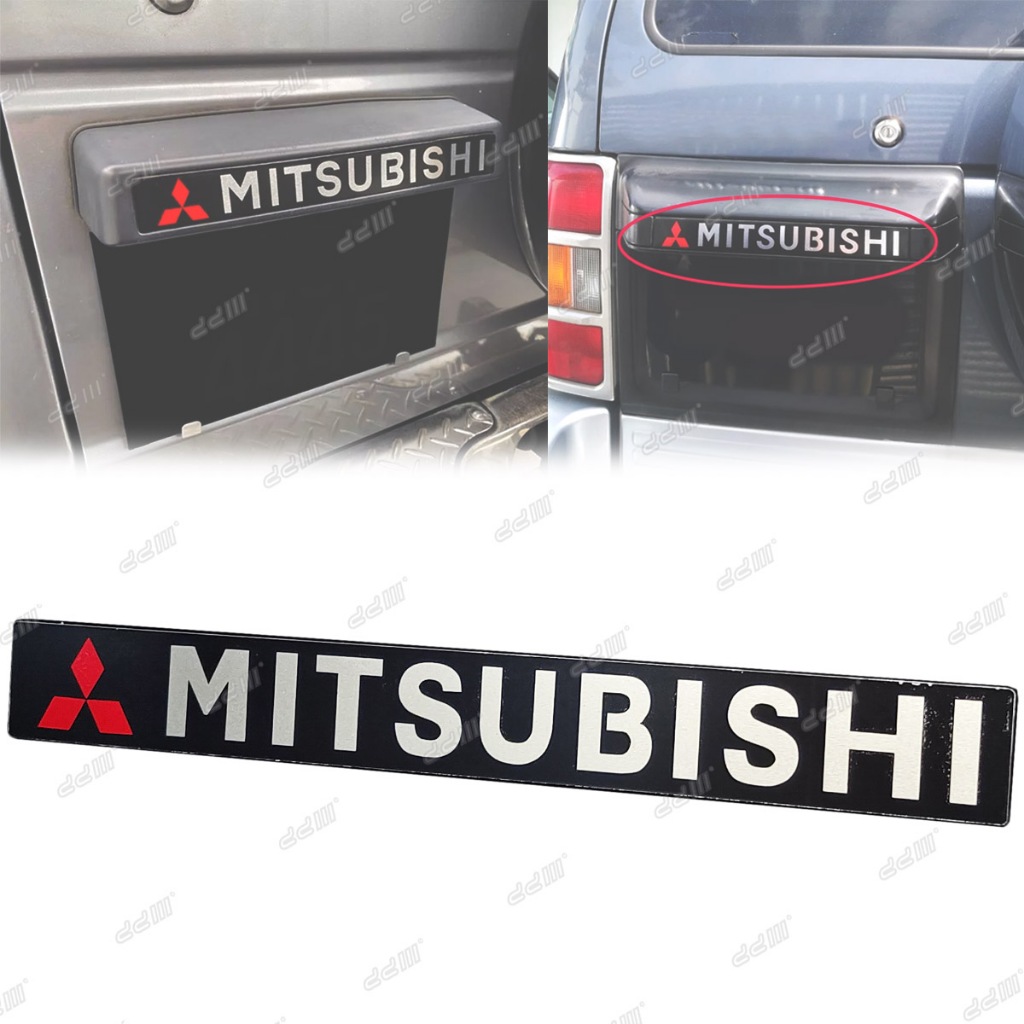 Mitsubishi Pajero V Body LO Body โลโก้สัญลักษณ์ด้านหลังประตูป้ายโลโก้ Pintu Belakang L047 L049 V24 V26 V31 V32 V34 V46
