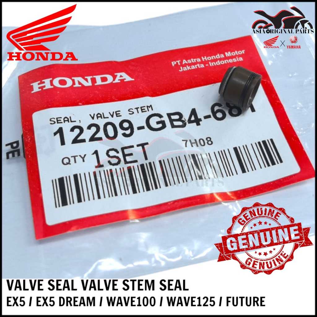 1 PC EX5 DREAM WAVE100 FUTURE WAVE125 วาล์วซีลวาล์ว STEM SEAL 12209-GB4-681 EX5 DOUBLE SPRING