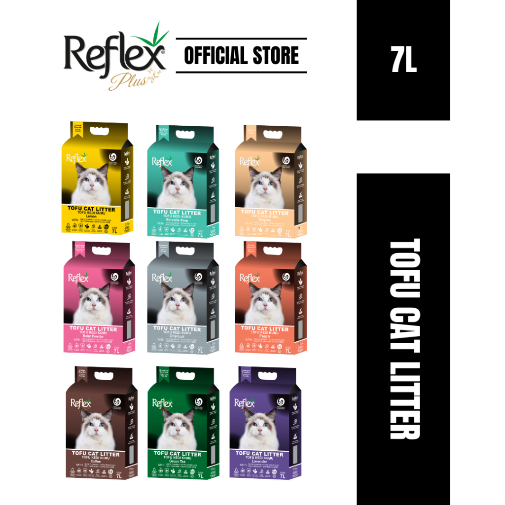 ทรายแมว Reflex Plus Tofu (7L)