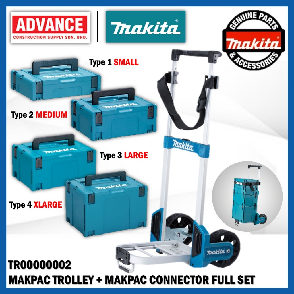 MAKITA ดู TR00000002 Makpac Trolley / Makpac Connector Case 4 Types