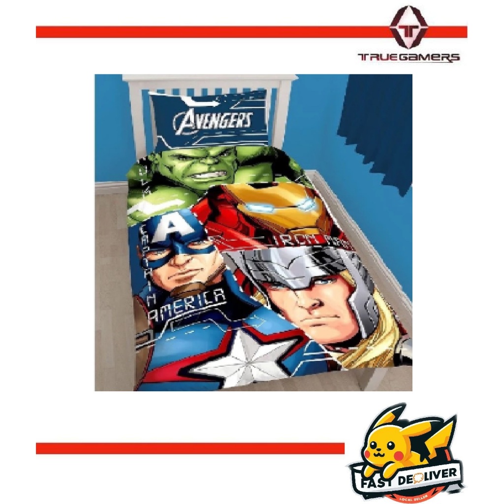 Marvel Avengers Tech Single Panel Duvet