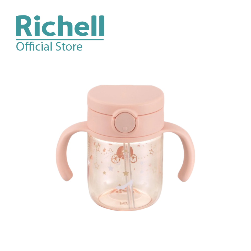 Richell Axstars ถ้วยฟางสําหรับ 7m+ (200ml)