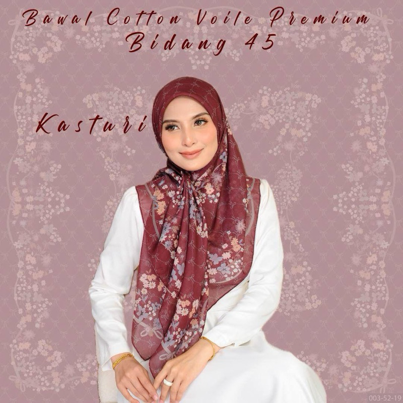 Kasturi พิมพ์ BAWAL TUDUNG 45 BAWAL TUDUNG BAWAL TUDUNG