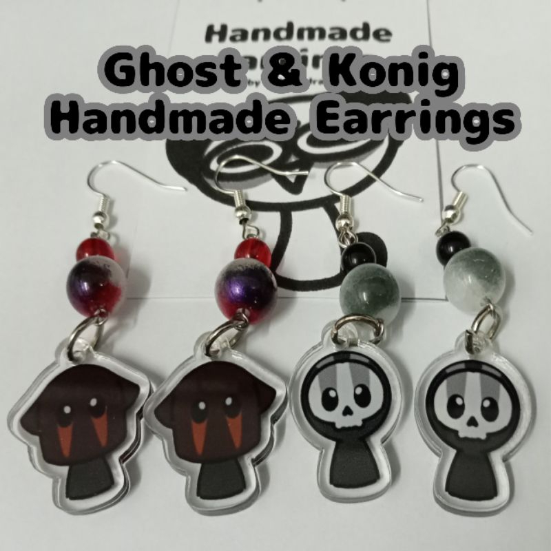 (Fanmade) ต่างหูแฮนด์เมด Ghost & Konig