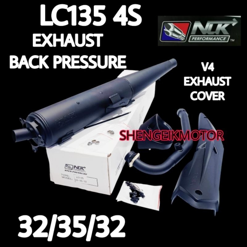 LC135 4S RACING EXHAUST BACKPRESSURE 32/35/32 NLK BP LC135