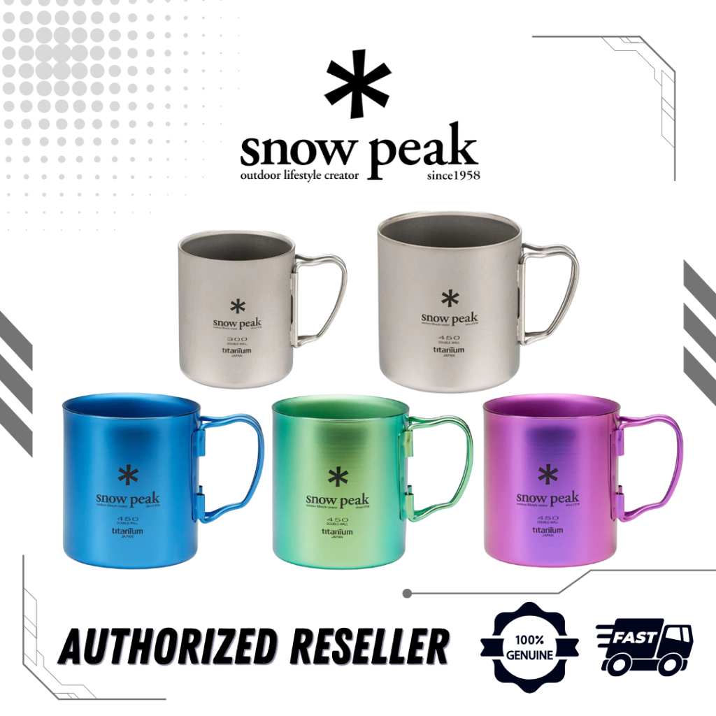 Snow Peak Ti-Double Mug ( 300ml / 400ml)