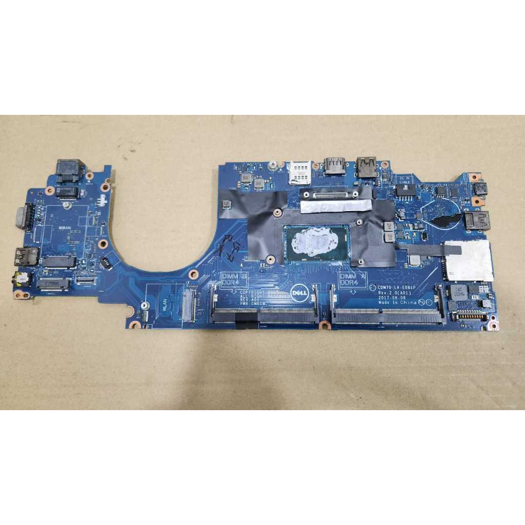 Dell แล็ปท็อป Latitude 5480 CDM70 LA-E081P w I5-7300 เมนบอร์ด CPU CN-05Y099