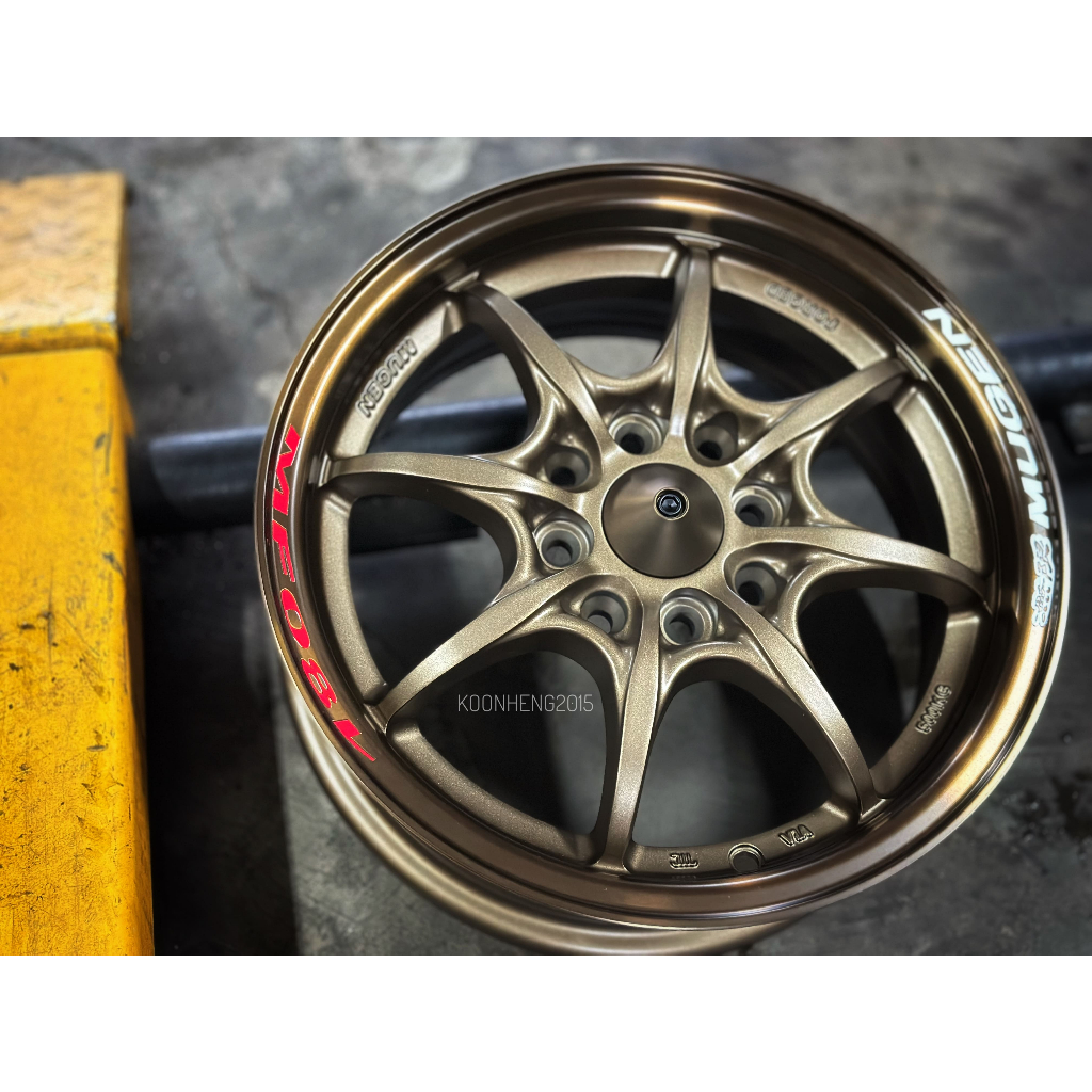ขอบสปอร์ตรถใหม่ MUGEN MF8 ล้อ 14x5.5J 8x100/110 ET38 ซาตินบรอนซ์ -
