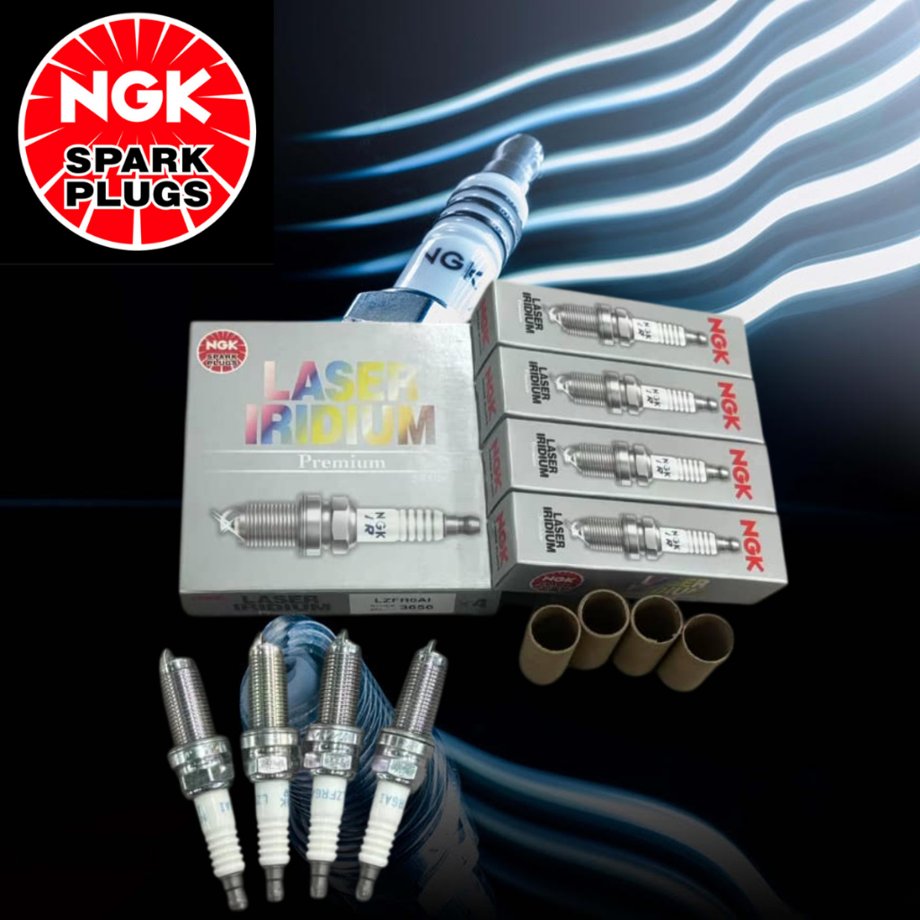 NGK LZFR6AI Mitsubishi Grandis, Outlander, Airtrek NGK 3656 Laser Iridium Spark Plug 4PCS