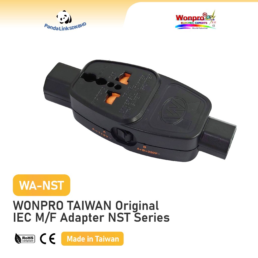 WONPRO WA-NST Taiwan Travel Adapter NST Series Connector/Extension