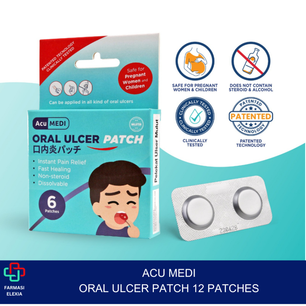 ACUMEDI ORAL ULCER PATCH 12 PATCHES/2BOX