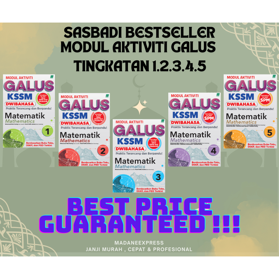[XPRESS] SASBADI BESTSELLER: MATHEMATICAL GALUS ACTIVITY MODULE (BILINGUAL) LEVEL 1.2.3.4.5