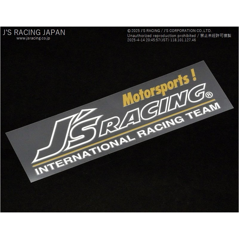 สติ๊กเกอร์ JS JS Racing Motorsports / Size S / PN: JS-PTS