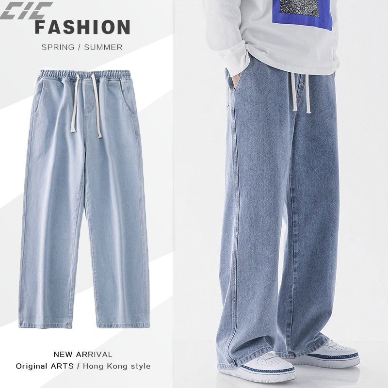 CC Mens Straight Cut Jeans Regular Fit คุณภาพสูง Seluar Jeans Lelaki Best Fabric Premium Jeans S-3XL