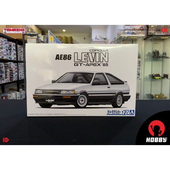 Aoshima Toyota AE86 Corolla Levin GT-APEX 85 (สเกล 1/24)