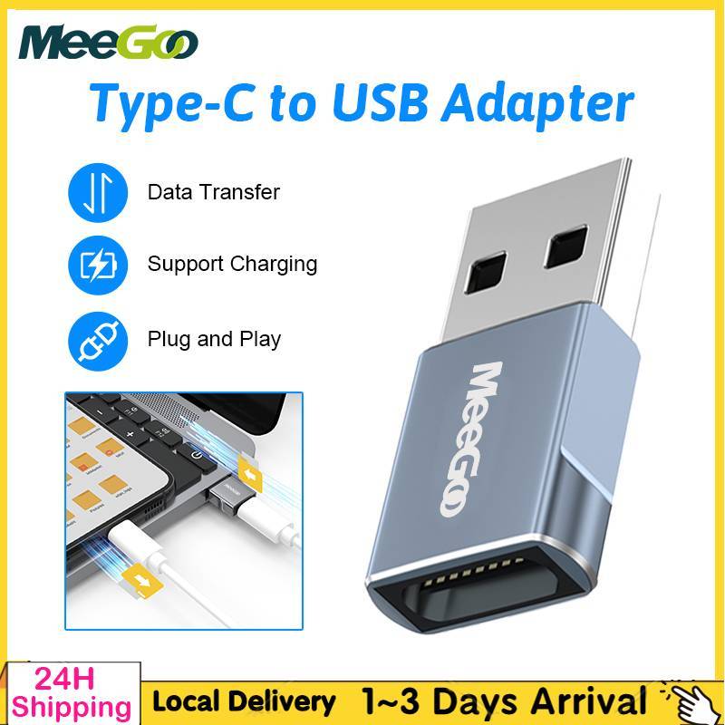 MeeGoo Mini Type C OTG Adapter USB To Tpye-C 3.0 5Gbps Converter Notebook Charger สําหรับ PC แล็ปท็อ
