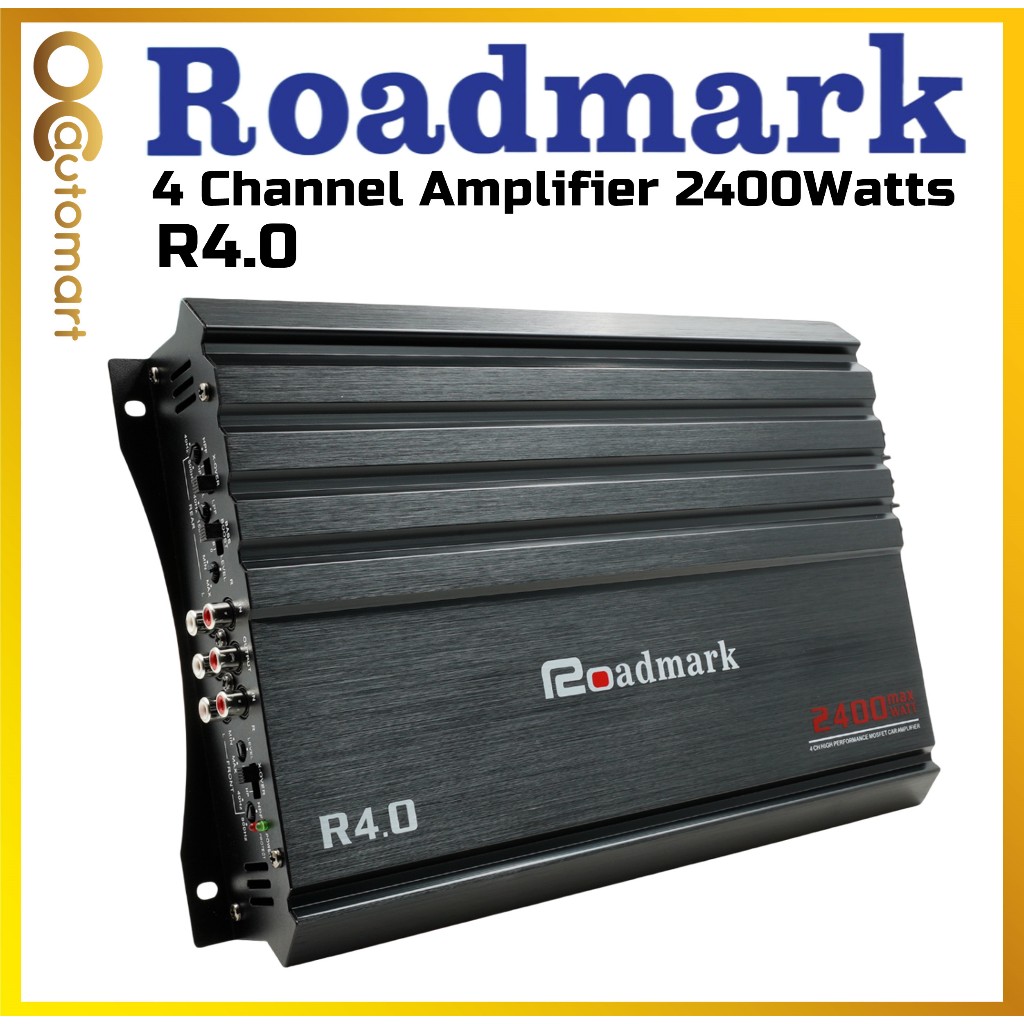 ROADMARK 2 Channel หรือ 4 Channel High Performance Mosfet Car Amplifier Power Amp