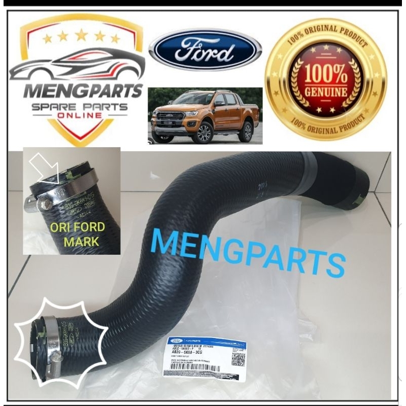 FORD RANGER T6 & T7 & T8 2.2 INTERCOOLER HOSE / ท่อเทอร์โบด้านข้าง AB3Z-6K-633P / AB3Z-6K-633C