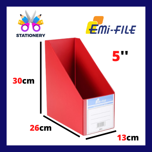EMI-File Magazine Box File 5 / Fail Lipat / A4 File / Magazine Holder / Rak Buku / File Folder