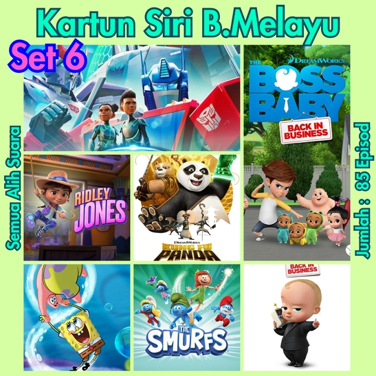 [MOVIE PENDRIVE] KARTUN SIRI ALIH SUARA COLLECTION HD RES CERITA BM KANAK 6 N=85 SET 4T