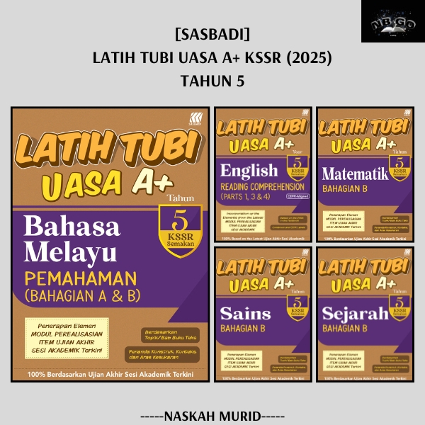 (NB) SK PRACTICE BOOK: TRAINING TUBI UASA A+ KSSR REVIEW YEAR 5 (2025)