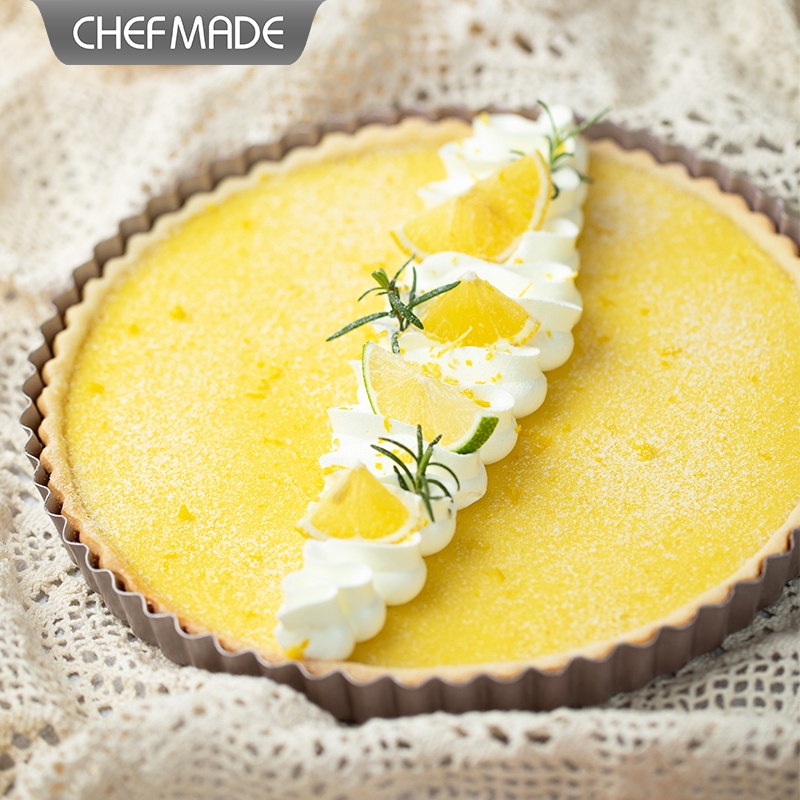 [CHEFMADE] 9.5"/ 11" Non-stick Loose Bottom Quiche Pan Loose Bottom Quiche Pan Pan Set Baking Mould
