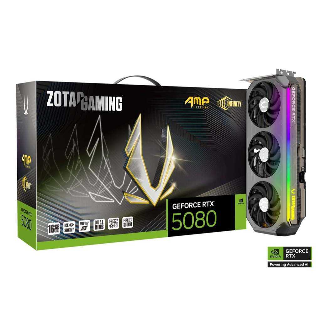 ZOTAC Gaming GeForce RTX 5080 AMP อนันต์สุดขีด | กราฟิกการ์ด ZOTAC Gaming RTX 5070 SOLID OC